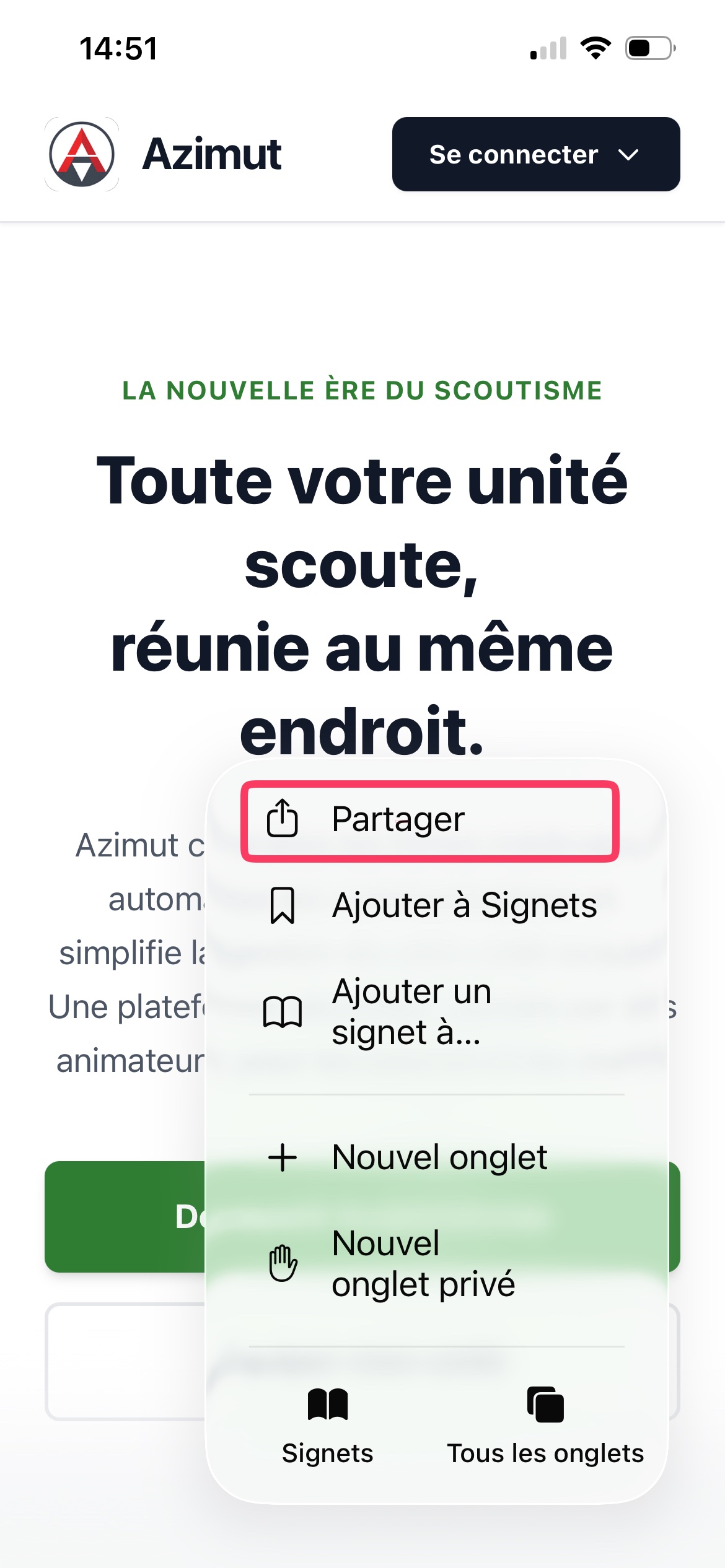 Étape 2 - Partager